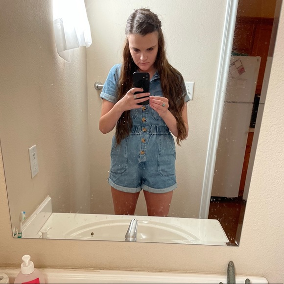 Gianni Bini Denim Romper - Picture 4 of 4